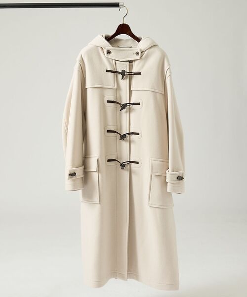 ABAHOUSE / アバハウス ダッフルコート | 【MONTGOMERY/モンゴメリー】 Kennington パイル メルトン(ホワイト)