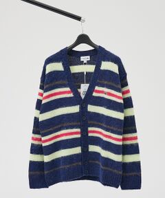ABAHOUSE / アバハウス カーディガン・ボレロ | 【LACOSTE / ラコステ】アルパカブレンド ボーダーニットカーディガン