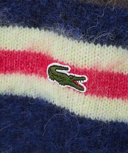 ABAHOUSE / アバハウス カーディガン・ボレロ | 【LACOSTE / ラコステ】アルパカブレンド ボーダーニットカーディガン | 詳細2