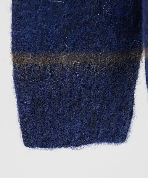 ABAHOUSE / アバハウス カーディガン・ボレロ | 【LACOSTE / ラコステ】アルパカブレンド ボーダーニットカーディガン | 詳細3