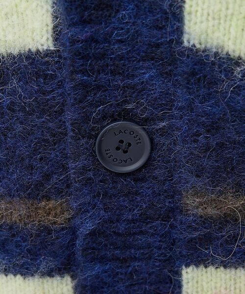 ABAHOUSE / アバハウス カーディガン・ボレロ | 【LACOSTE / ラコステ】アルパカブレンド ボーダーニットカーディガン | 詳細4