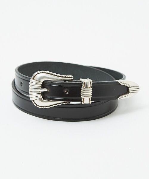 ABAHOUSE / アバハウス ベルト・サスペンダー | 【TORY LEATHER/ トリーレザー】3Piece Silver Buck（ブラック）