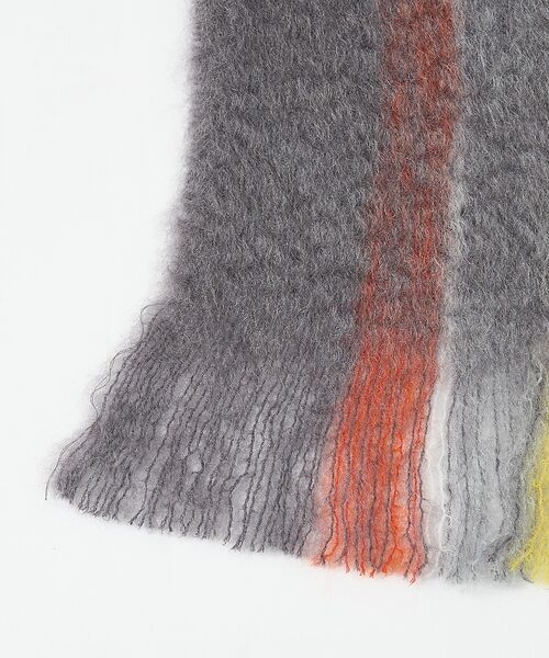 ABAHOUSE / アバハウス マフラー・ショール・スヌード・ストール | 【814 EZCARAY】MOHAIR TARTAN モヘヤ マフラー | 詳細8