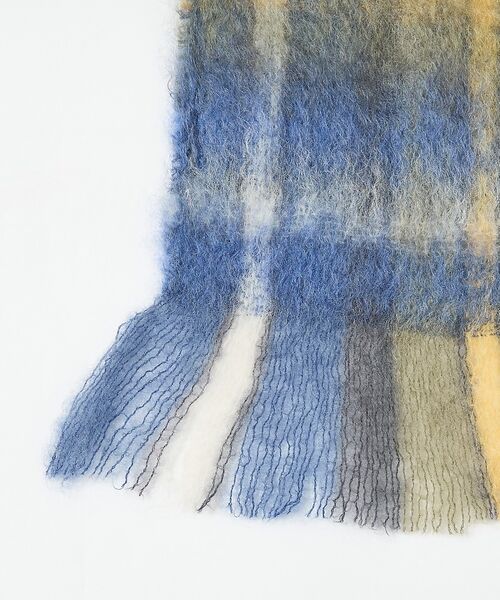 ABAHOUSE / アバハウス マフラー・ショール・スヌード・ストール | 【814 EZCARAY】MOHAIR TARTAN モヘヤ マフラー | 詳細11