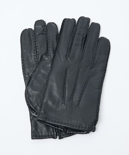 ABAHOUSE / アバハウス 手袋 | アウトステッチ ラムレザーグローブ（ブラック）