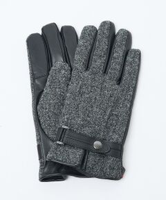 ABAHOUSE / アバハウス 手袋 | Harris Tweed ベルト付きグローブ / タッチパネル対応