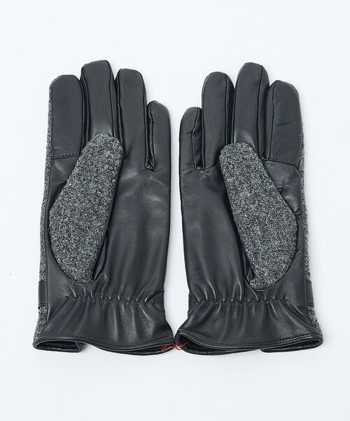 ABAHOUSE / アバハウス 手袋 | Harris Tweed ベルト付きグローブ / タッチパネル対応 | 詳細1