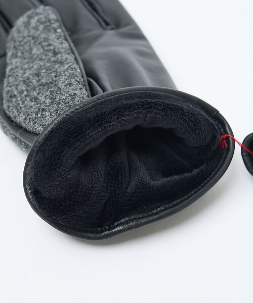 ABAHOUSE / アバハウス 手袋 | Harris Tweed ベルト付きグローブ / タッチパネル対応 | 詳細6