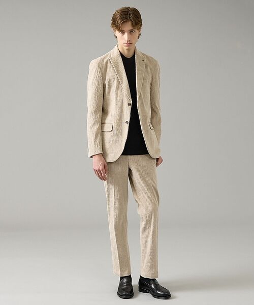 ABAHOUSE / アバハウス パンツ | 【セットアップ対応】シャーリング コーデュロイ イージースラックス | 詳細1