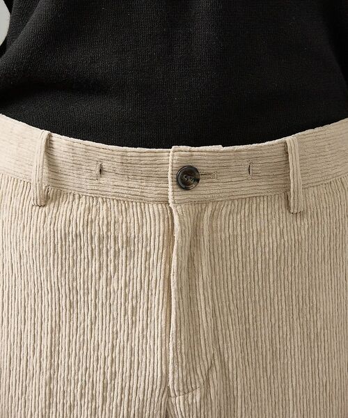 ABAHOUSE / アバハウス パンツ | 【セットアップ対応】シャーリング コーデュロイ イージースラックス | 詳細10