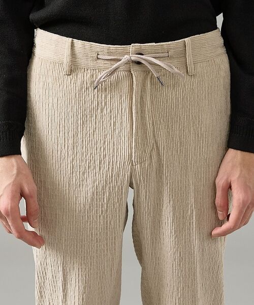 ABAHOUSE / アバハウス パンツ | 【セットアップ対応】シャーリング コーデュロイ イージースラックス | 詳細7