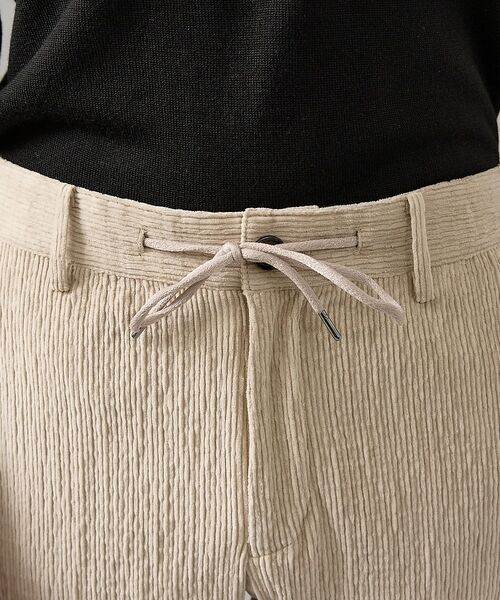 ABAHOUSE / アバハウス パンツ | 【セットアップ対応】シャーリング コーデュロイ イージースラックス | 詳細9
