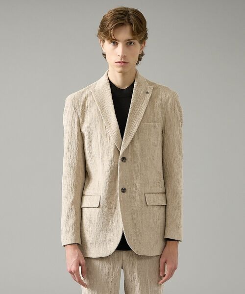ABAHOUSE / アバハウス テーラードジャケット | 【セットアップ対応】シャーリング コーデュロイ ジャケット | 詳細3