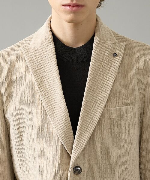 ABAHOUSE / アバハウス テーラードジャケット | 【セットアップ対応】シャーリング コーデュロイ ジャケット | 詳細6