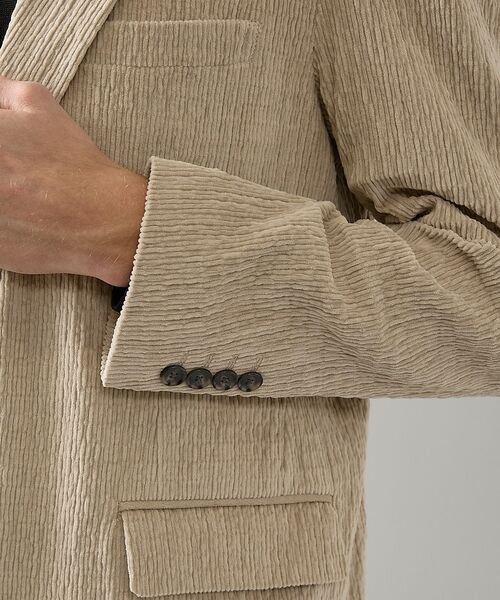 ABAHOUSE / アバハウス テーラードジャケット | 【セットアップ対応】シャーリング コーデュロイ ジャケット | 詳細7