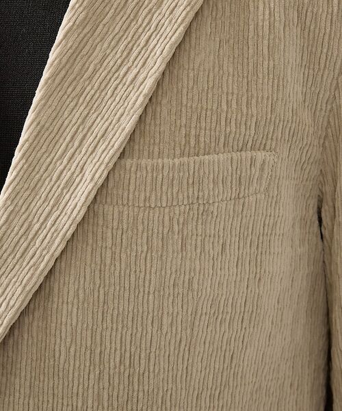 ABAHOUSE / アバハウス テーラードジャケット | 【セットアップ対応】シャーリング コーデュロイ ジャケット | 詳細8