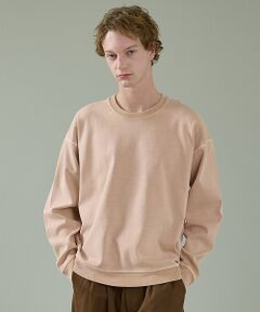 ABAHOUSE / アバハウス Tシャツ | 【スウェットライク】フェード ポンチ クルーネック プルオーバー【予約】