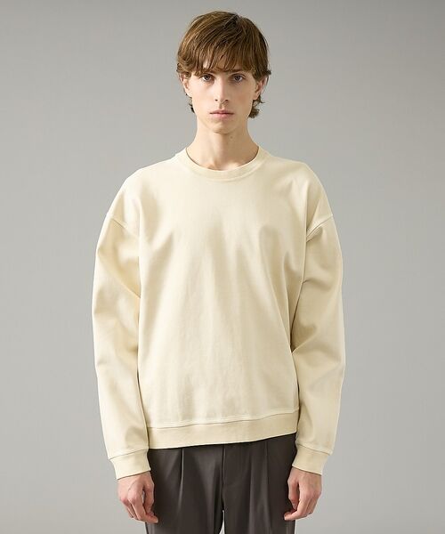 ABAHOUSE / アバハウス Tシャツ | 【スウェットライク】フェード ポンチ クルーネック プルオーバー【予約】 | 詳細1