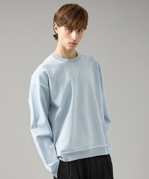 ABAHOUSE / アバハウス Tシャツ | 【スウェットライク】フェード ポンチ クルーネック プルオーバー【予約】 | 詳細12