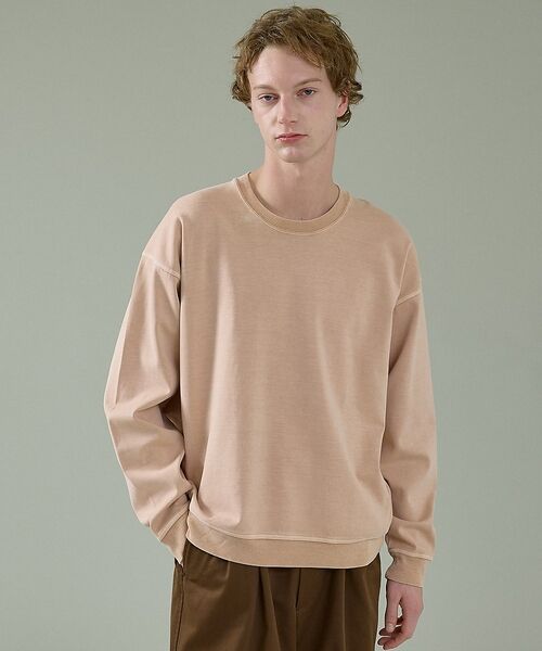 ABAHOUSE / アバハウス Tシャツ | 【スウェットライク】フェード ポンチ クルーネック プルオーバー【予約】 | 詳細14