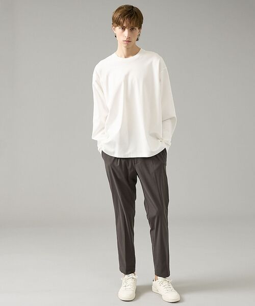 ABAHOUSE / アバハウス Tシャツ | コットンポンチ モダンフィット ロンT / オーバーサイズ【予約】 | 詳細1