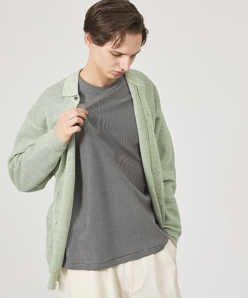 ABAHOUSE / アバハウス Tシャツ | コットンポンチ モダンフィット ボーダーロンT / オーバーサイズ | 詳細12