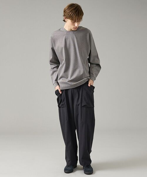 ABAHOUSE / アバハウス Tシャツ | コットンポンチ モダンフィット ボーダーロンT / オーバーサイズ【予約】 | 詳細4