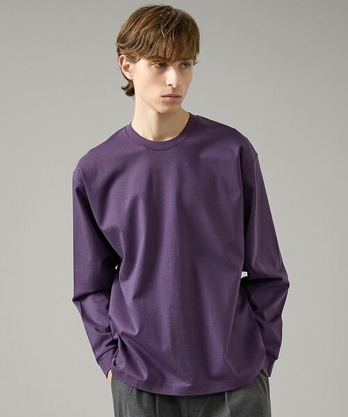 ABAHOUSE / アバハウス Tシャツ | コットンポンチ モダンフィット ボーダーロンT / オーバーサイズ【予約】 | 詳細8