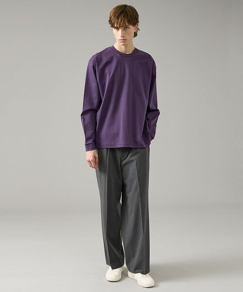 ABAHOUSE / アバハウス Tシャツ | コットンポンチ モダンフィット ボーダーロンT / オーバーサイズ【予約】 | 詳細9