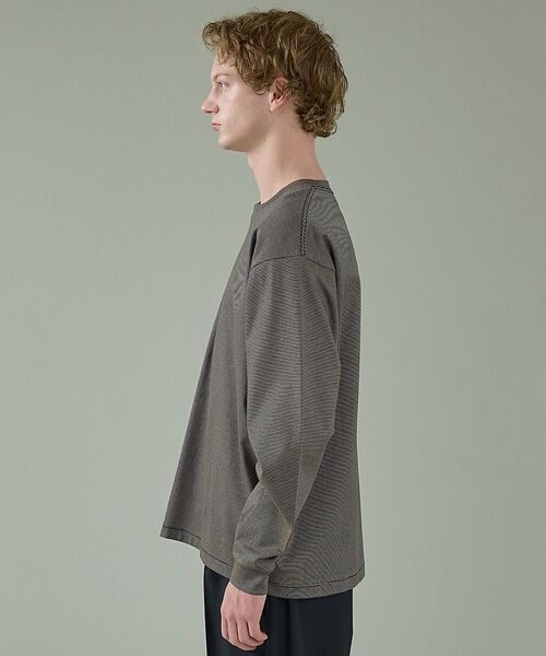 ABAHOUSE / アバハウス Tシャツ | コットンポンチ モダンフィット ボーダーロンT / オーバーサイズ【予約】 | 詳細12