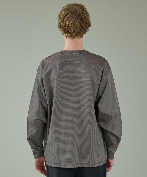 ABAHOUSE / アバハウス Tシャツ | コットンポンチ モダンフィット ボーダーロンT / オーバーサイズ【予約】 | 詳細13