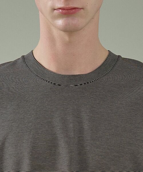 ABAHOUSE / アバハウス Tシャツ | コットンポンチ モダンフィット ボーダーロンT / オーバーサイズ【予約】 | 詳細14