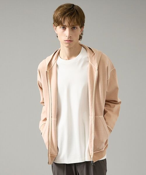 ABAHOUSE / アバハウス パーカー | 【スウェットライク】フェード ポンチ　ダブルZIPパーカー【予約】 | 詳細21