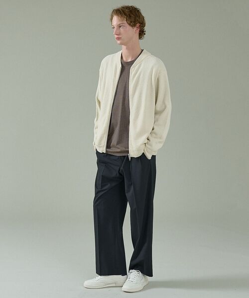 ABAHOUSE / アバハウス カーディガン・ボレロ | コットンブークレー ダブルZIP ニットブルゾン / クルーカーディガン | 詳細30