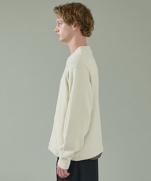 ABAHOUSE / アバハウス ブルゾン | コットンブークレー ダブルZIP ニットブルゾン / クルーカーディガン【予約】 | 詳細17