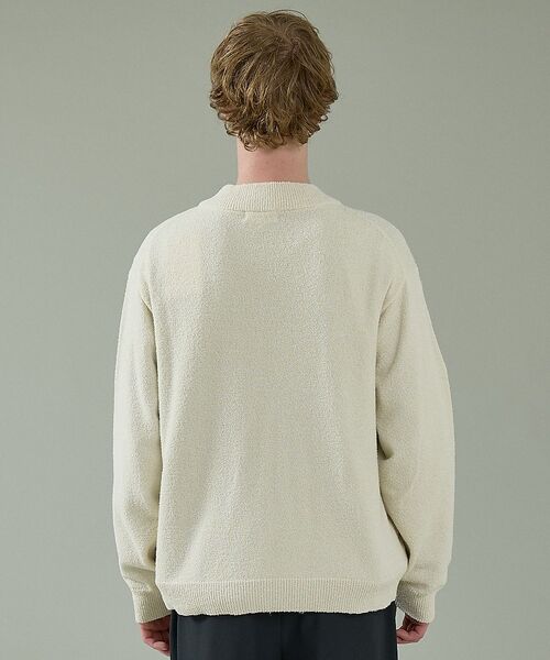 ABAHOUSE / アバハウス ブルゾン | コットンブークレー ダブルZIP ニットブルゾン / クルーカーディガン【予約】 | 詳細18