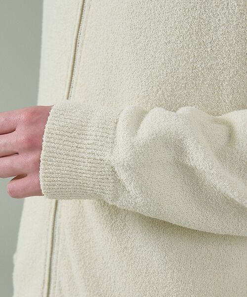 ABAHOUSE / アバハウス ブルゾン | コットンブークレー ダブルZIP ニットブルゾン / クルーカーディガン【予約】 | 詳細20