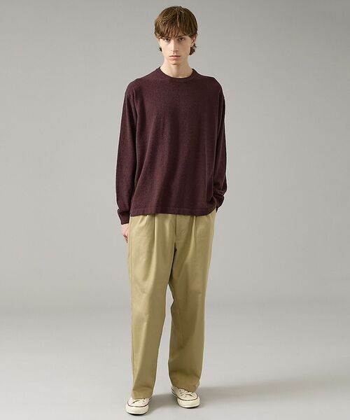 ABAHOUSE / アバハウス ニット・セーター | コットンブークレー クルーネックニット【予約】 | 詳細2