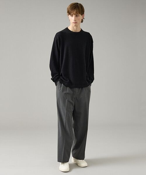 ABAHOUSE / アバハウス ニット・セーター | コットンブークレー クルーネックニット【予約】 | 詳細4