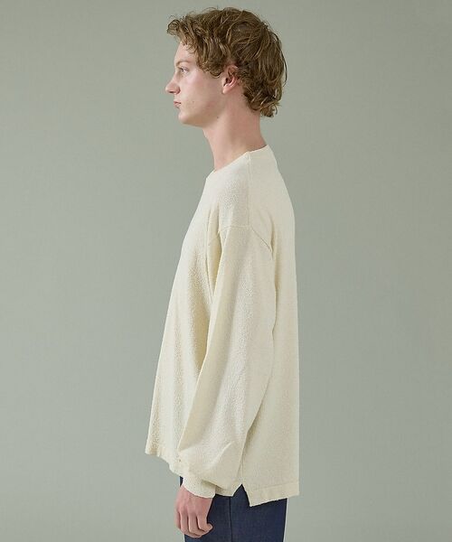ABAHOUSE / アバハウス ニット・セーター | コットンブークレー クルーネックニット【予約】 | 詳細7