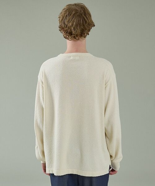 ABAHOUSE / アバハウス ニット・セーター | コットンブークレー クルーネックニット【予約】 | 詳細8
