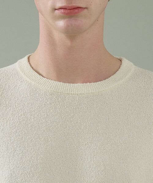 ABAHOUSE / アバハウス ニット・セーター | コットンブークレー クルーネックニット【予約】 | 詳細9