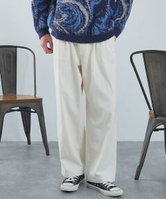 ABAHOUSE / アバハウス パンツ | 2タック チノワイドパンツ / イージーパンツ【追加生産】【予約】
