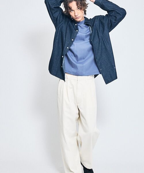 ABAHOUSE / アバハウス パンツ | 2タック チノワイドパンツ / イージーパンツ【追加生産】【予約】 | 詳細10