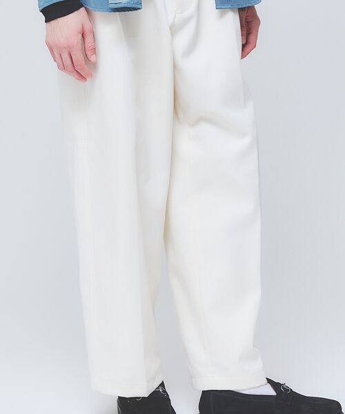 ABAHOUSE / アバハウス パンツ | 2タック チノワイドパンツ / イージーパンツ【追加生産】【予約】 | 詳細12