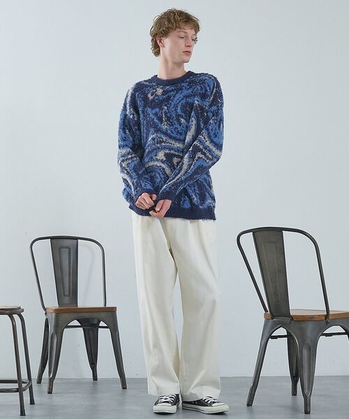 ABAHOUSE / アバハウス パンツ | 2タック チノワイドパンツ / イージーパンツ【追加生産】【予約】 | 詳細14