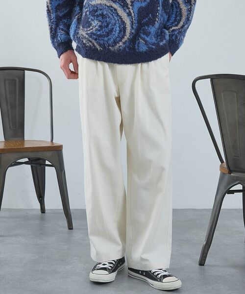 ABAHOUSE / アバハウス パンツ | 2タック チノワイドパンツ / イージーパンツ【追加生産】 | 詳細16