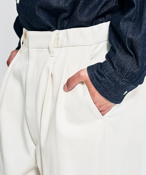 ABAHOUSE / アバハウス パンツ | 2タック チノワイドパンツ / イージーパンツ【追加生産】【予約】 | 詳細7