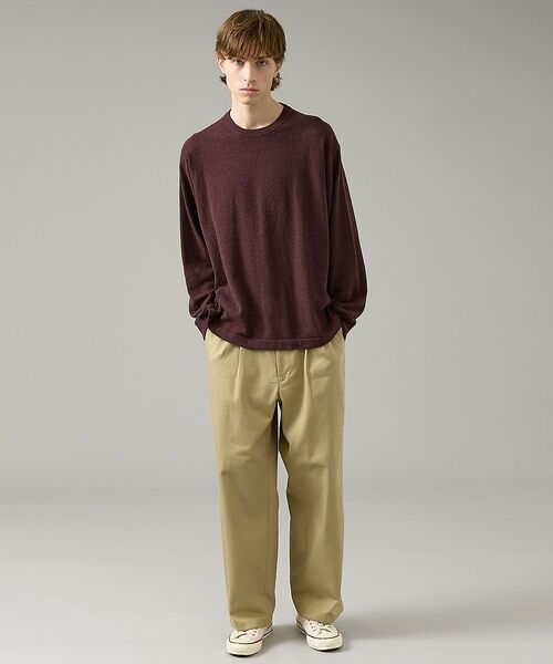 ABAHOUSE / アバハウス パンツ | 2タック チノワイドパンツ / イージーパンツ【追加生産】【予約】 | 詳細25