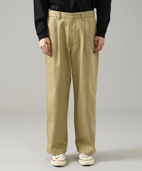 ABAHOUSE / アバハウス パンツ | 2タック チノワイドパンツ / イージーパンツ【追加生産】【予約】 | 詳細17